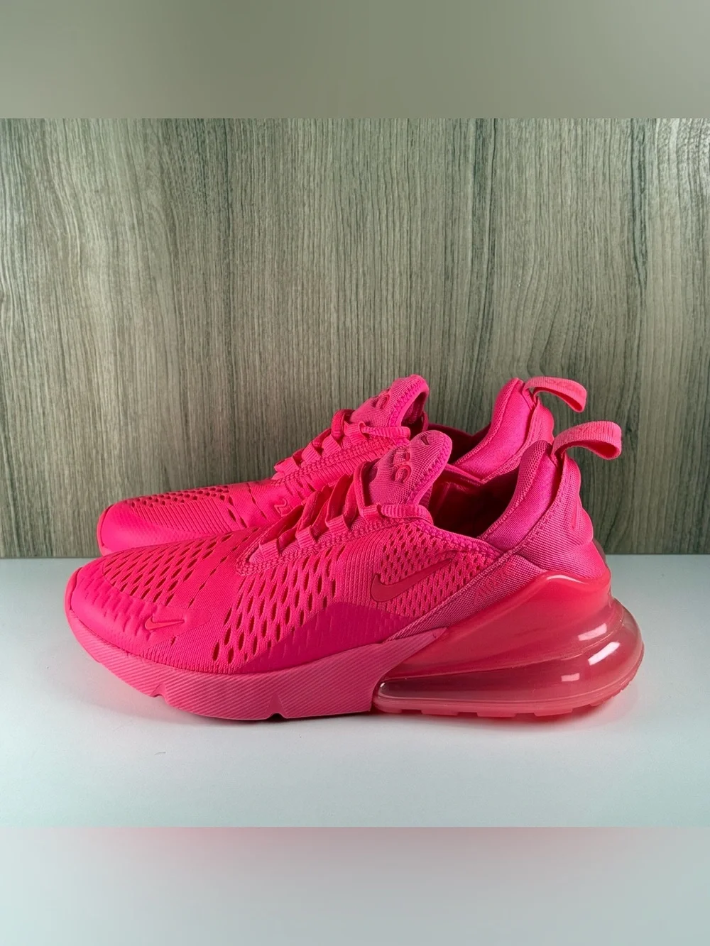 Nike Air Max 270 Bright Triple Pink Running Shoes FD0293-600 Women’s Size 7.5